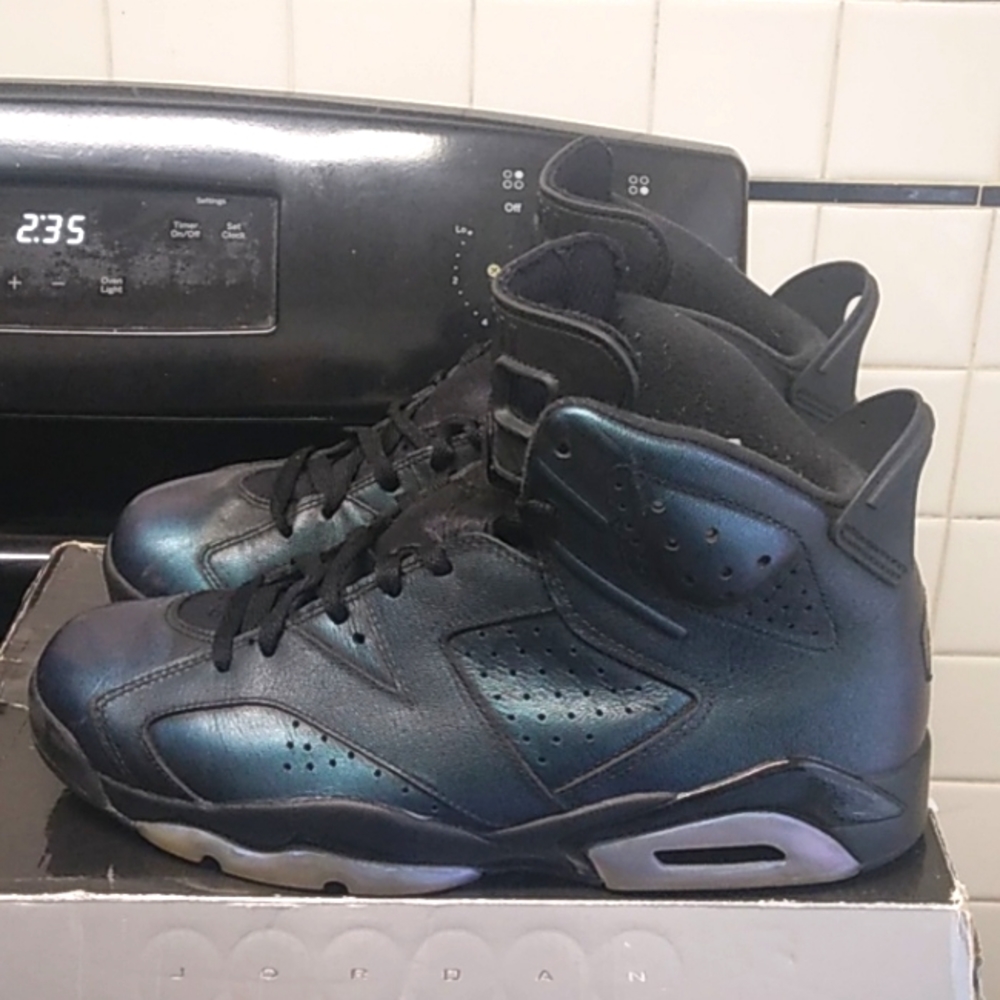 Air Jordan 6 retro (all star chameleon  green) size 10
